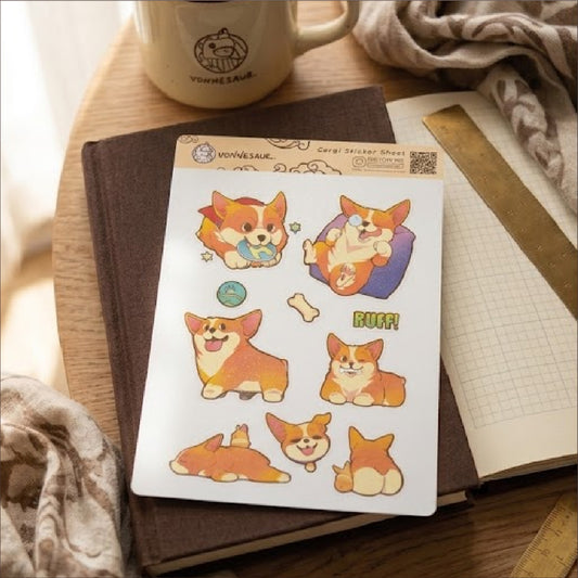 Corgi Sticker Sheet